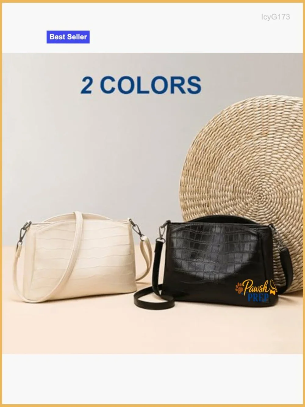 Genuine Leather Croc Pattern Hobo Bag Crossbody Shoulder Purse